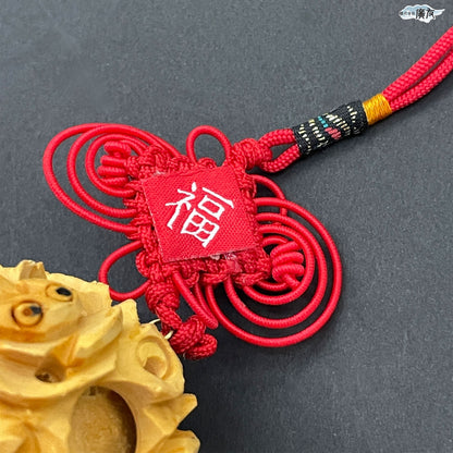 中国結 双龍彫り天球(大)