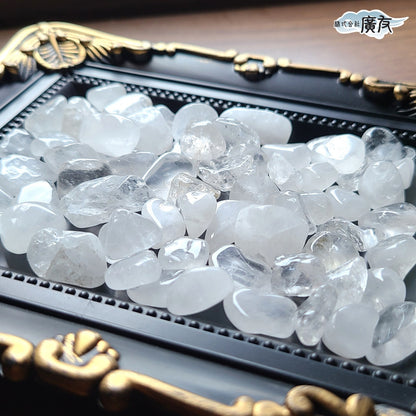 天然水晶　タンブル(中粒)（さざれ）（100g）