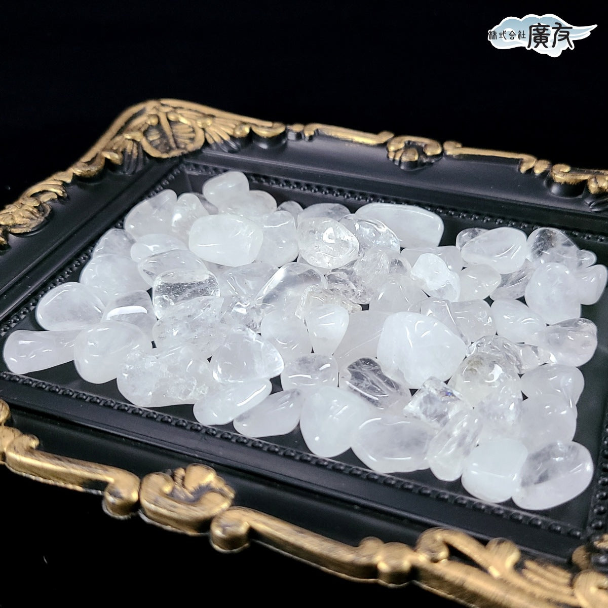 天然水晶　タンブル(中粒)（さざれ）（100g）