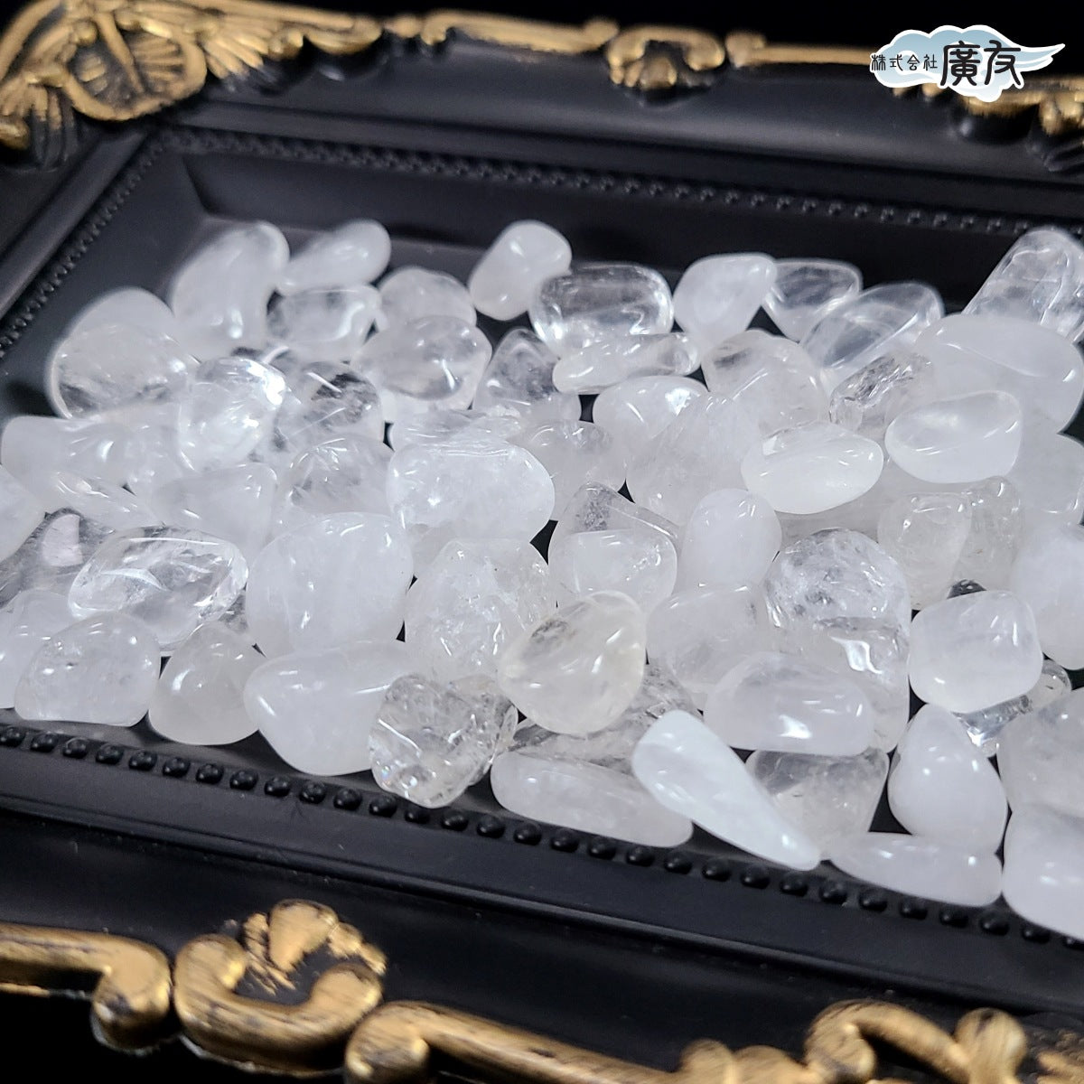 天然水晶　タンブル(中粒)（さざれ）（100g）