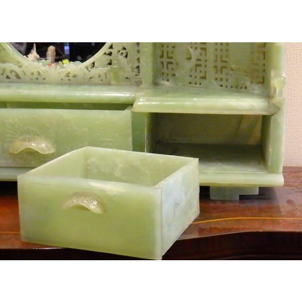 珍品！！「岫玉鏡台」現物販売 (廣友)