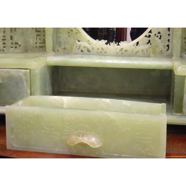 珍品！！「岫玉鏡台」現物販売 (廣友)