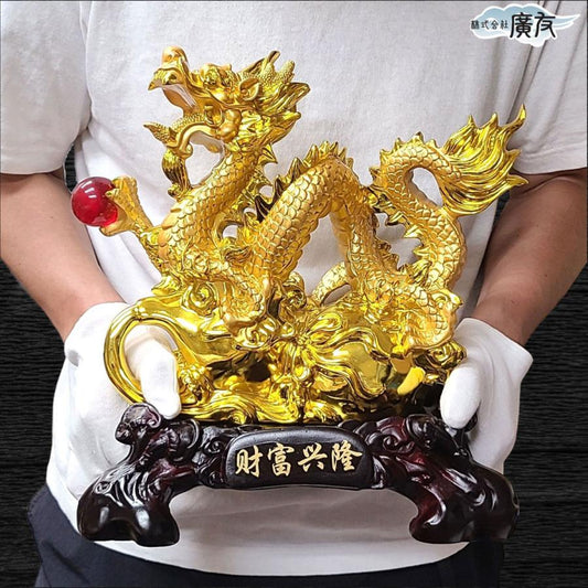樹脂製 財富興隆龍 特大