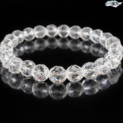 AA級水晶ミラーボールカットブレスレット8mm【紙箱付き】