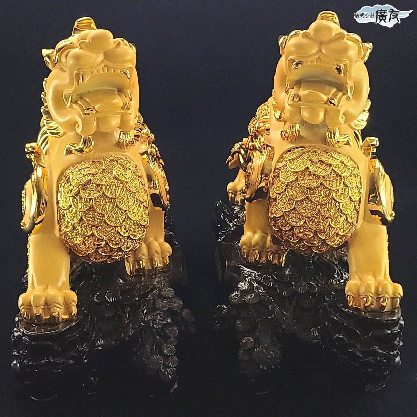 樹脂製 招財旺財ヒキュウ一対【新商品】