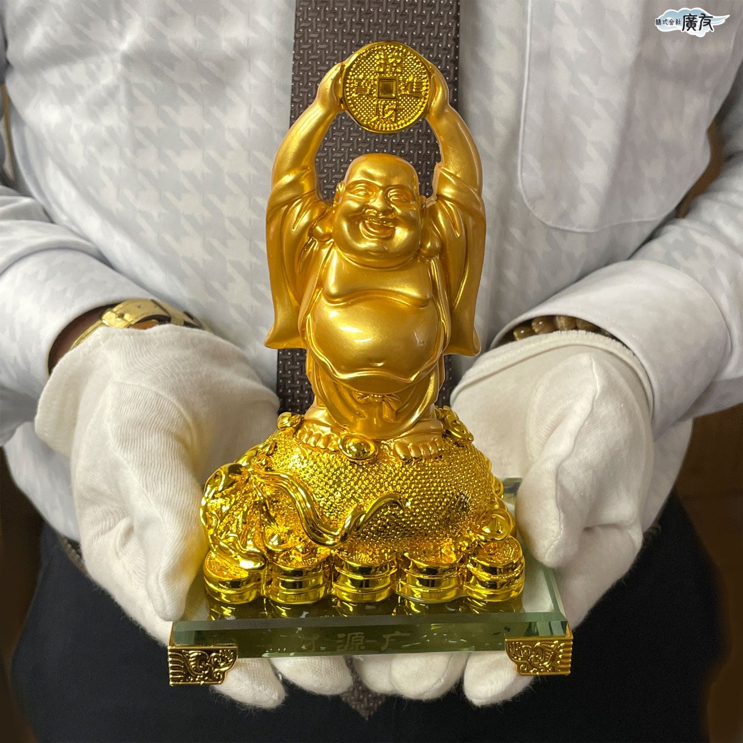 ハッピーブッダ 財源広進布袋(金色) 11番