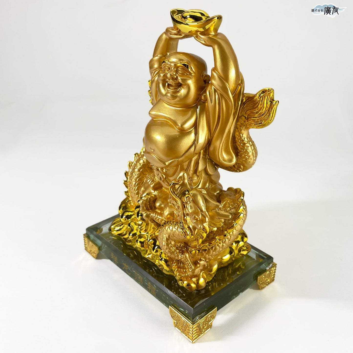 ハッピーブッダ 祥龍賜福布袋(金色) 15番【新商品】