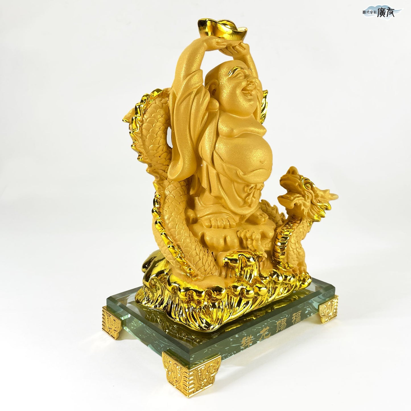 ハッピーブッダ 祥龍賜福布袋(砂金色) 16番【新商品】