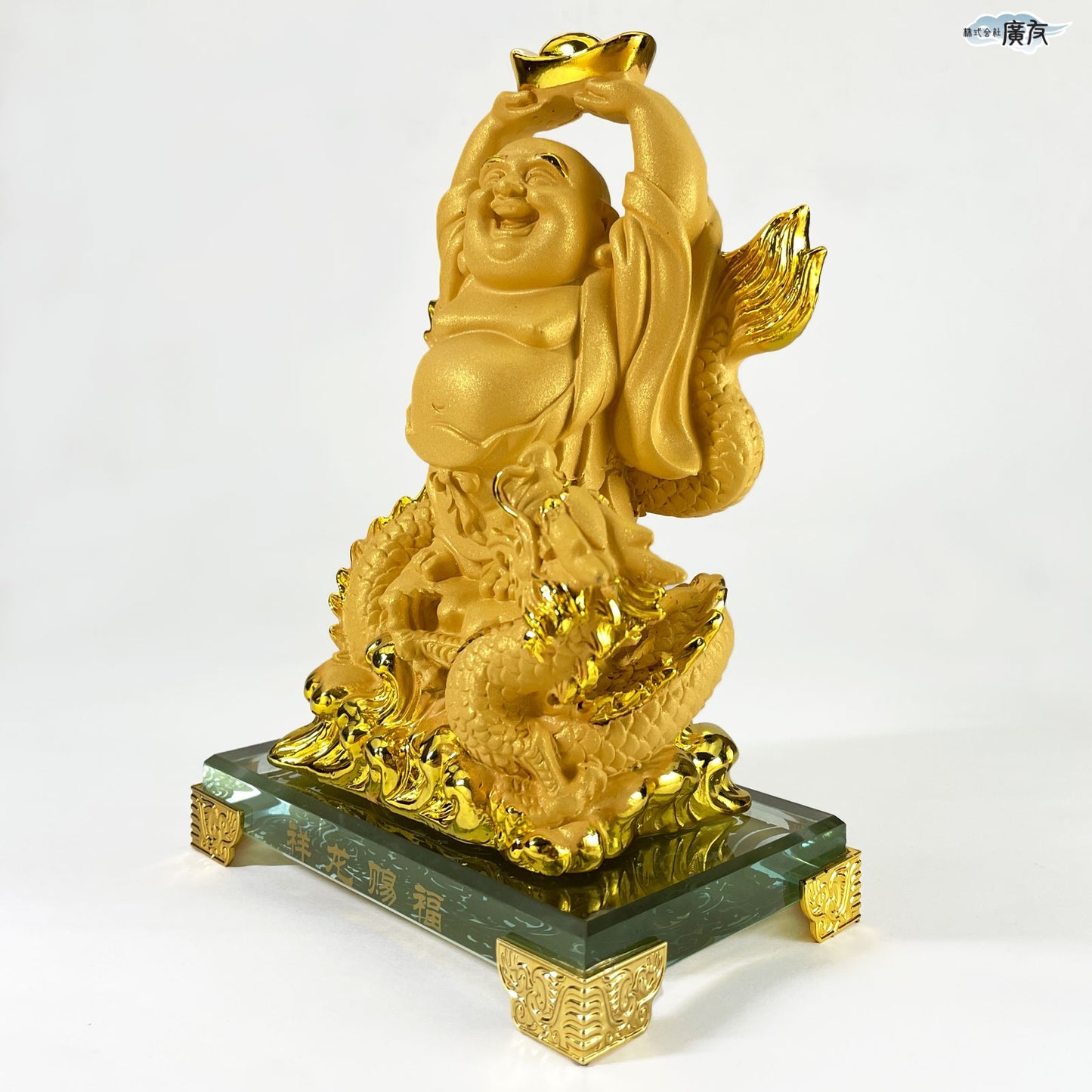 ハッピーブッダ 祥龍賜福布袋(砂金色) 16番【新商品】