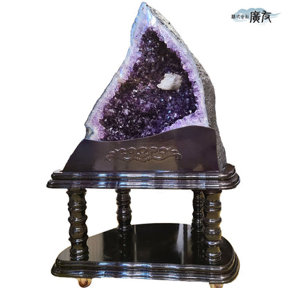 ブラジル産アメジストドーム(カペーラ)109kg(台付) 現物販売 (廣友)【新商品】