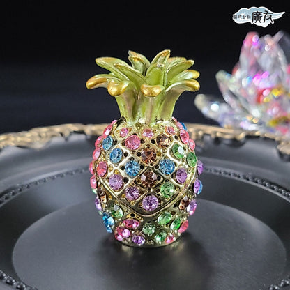ラインストーン パイナップル 虹色 小【新商品】