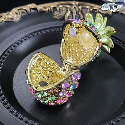 ラインストーン パイナップル 虹色 小【新商品】