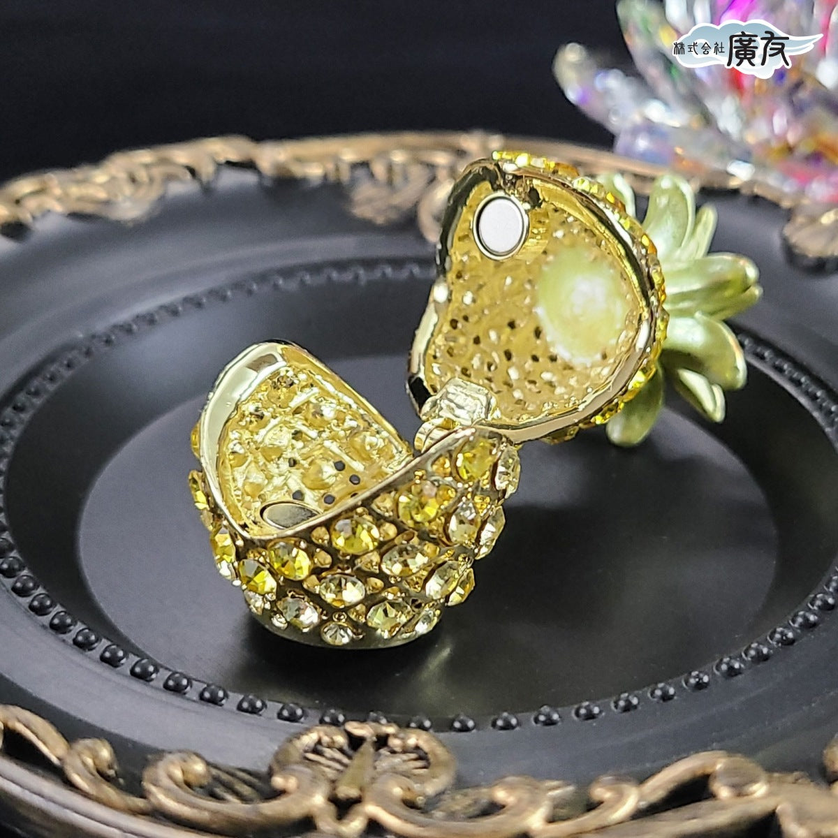 ラインストーン パイナップル 金色 小【新商品】