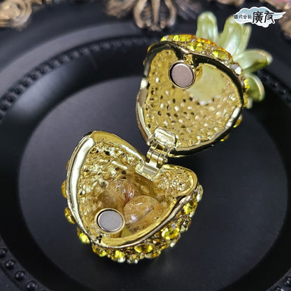 ラインストーン パイナップル 金色 小【新商品】