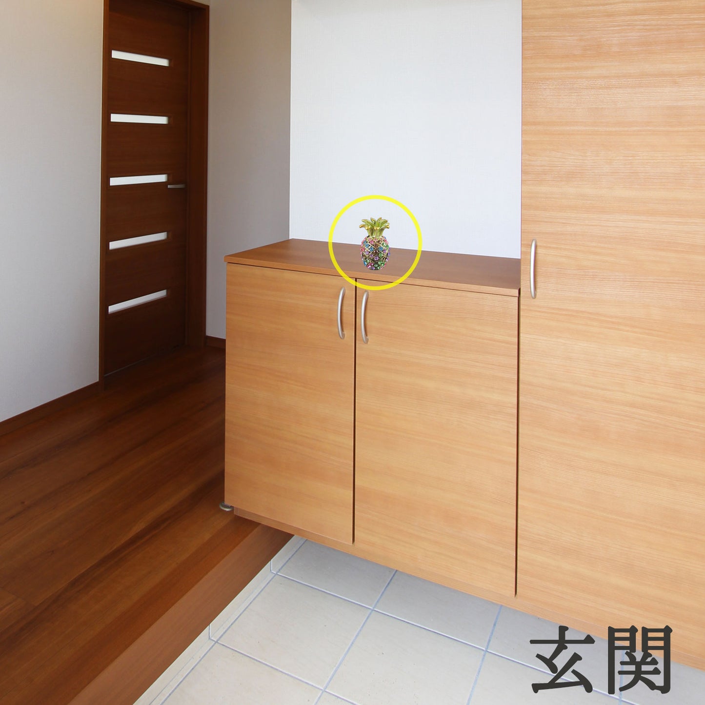 ラインストーン パイナップル 虹色 小【新商品】
