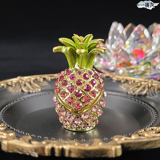 ラインストーン パイナップル 桃色 小【新商品】
