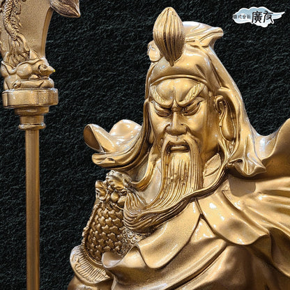 樹脂製超特大関羽(立刀)【新商品】