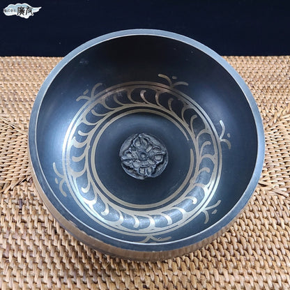 シンギングボール(瞑想鈴)木製スティック・天然水晶さざれ100g付【新商品】