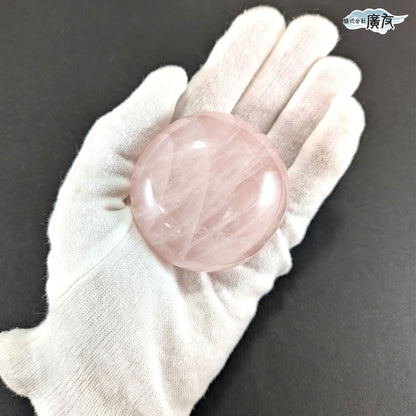 ローズクォーツ 216g 握り石 現品限り 白色巾着付き【新商品】