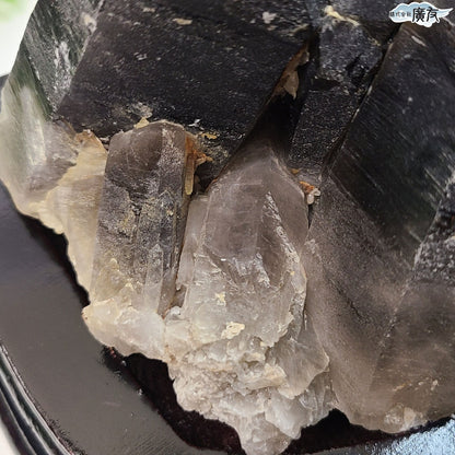 モリオン 黒水晶 原石919g 台付き 現物販売【新商品】