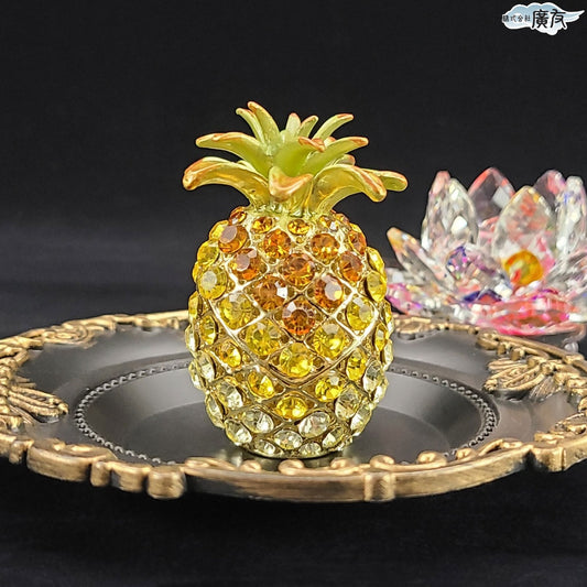 ラインストーン パイナップル 金色 中【新商品】