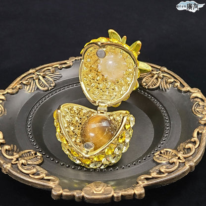 ラインストーン パイナップル 金色 中【新商品】