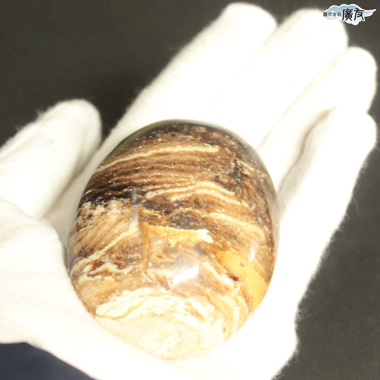 オパール108g 握り石 現品限り 白色巾着付き【新商品】