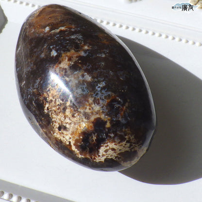 オパール113g 握り石 現品限り 白色巾着付き