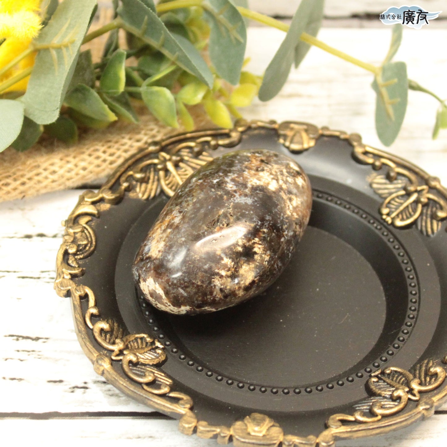 オパール113g 握り石 現品限り 白色巾着付き【新商品】