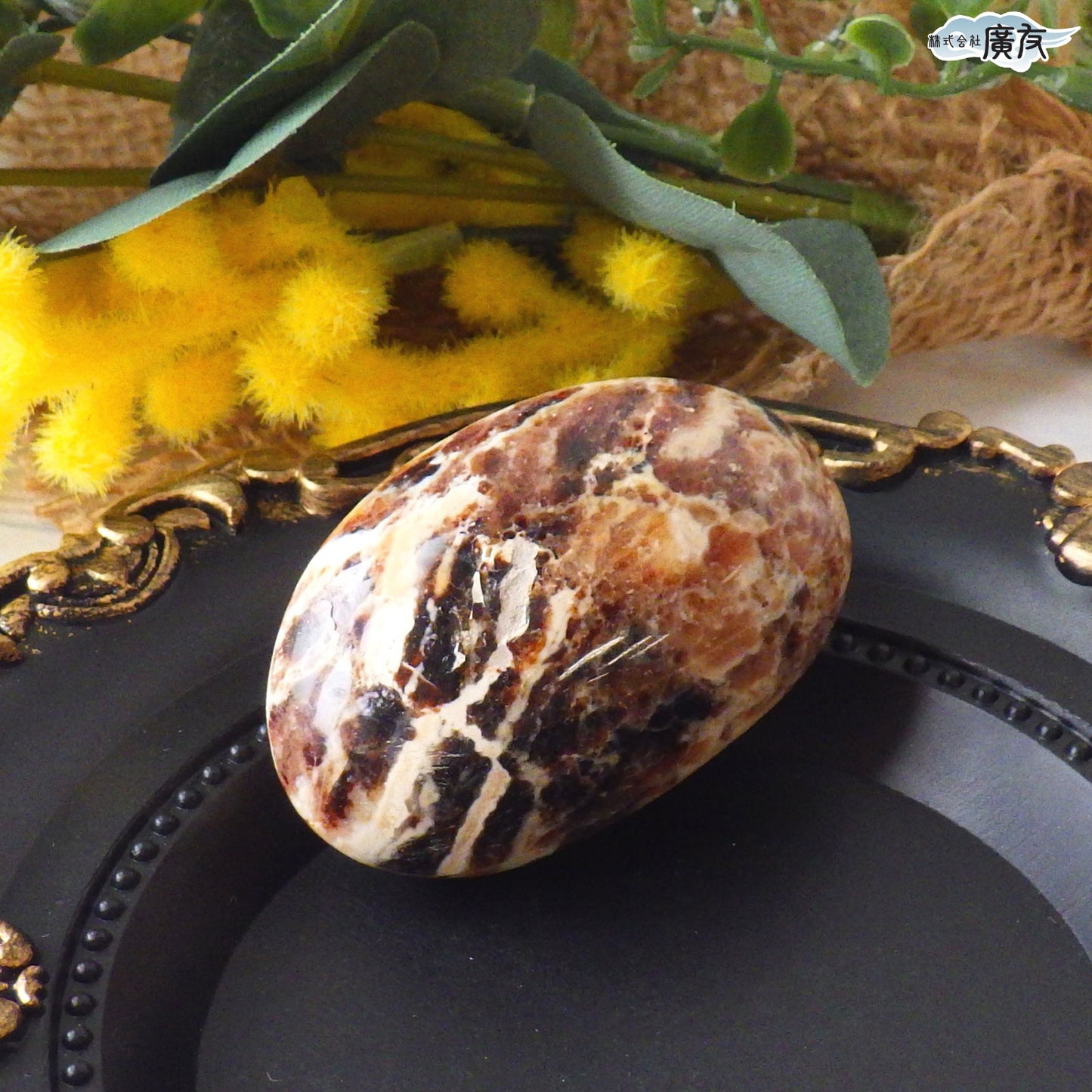 オパール43g 握り石 現品限り 白色巾着付き【新商品】