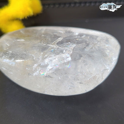 水晶握り石41g-2 現物販売 金色巾着付【新商品】