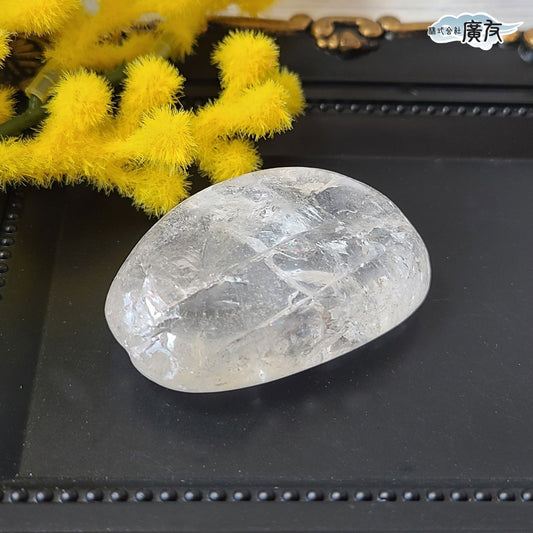 水晶握り石41g-2 現物販売 金色巾着付【新商品】