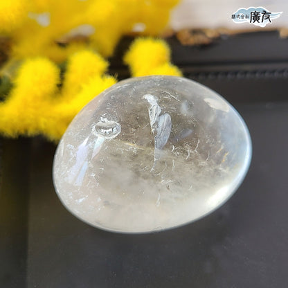 水晶握り石41g-3 現物販売 金色巾着付【新商品】