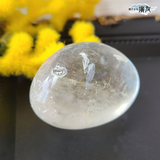 水晶握り石41g-3 現物販売 金色巾着付【新商品】