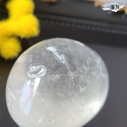 水晶握り石41g-3 現物販売 金色巾着付【新商品】
