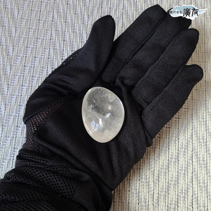 水晶握り石41g-3 現物販売 金色巾着付【新商品】
