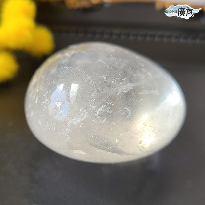 水晶握り石41g-4 現物販売 金色巾着付【新商品】