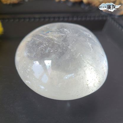 水晶握り石41g-4 現物販売 金色巾着付【新商品】