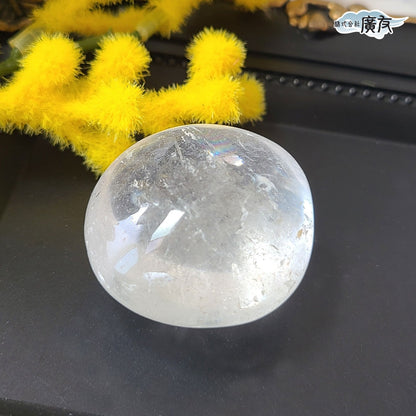 水晶握り石41g-4 現物販売 金色巾着付【新商品】