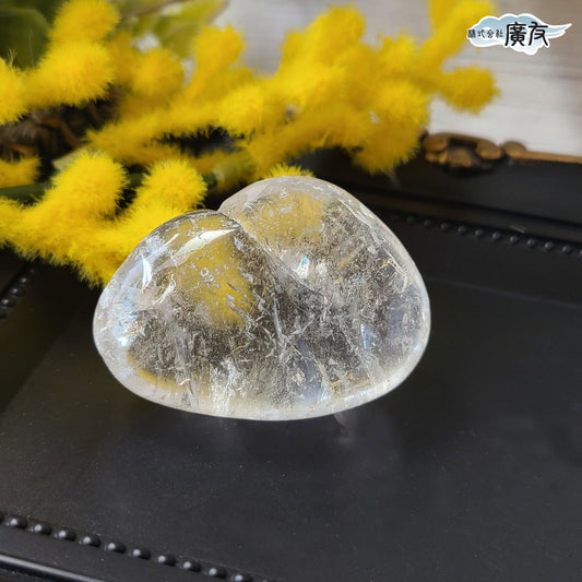 水晶握り石42g 現物販売 金色巾着付【新商品】