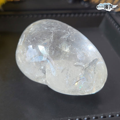 水晶握り石42g 現物販売 金色巾着付【新商品】