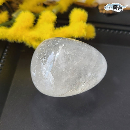 水晶握り石44g-2 現物販売 金色巾着付【新商品】