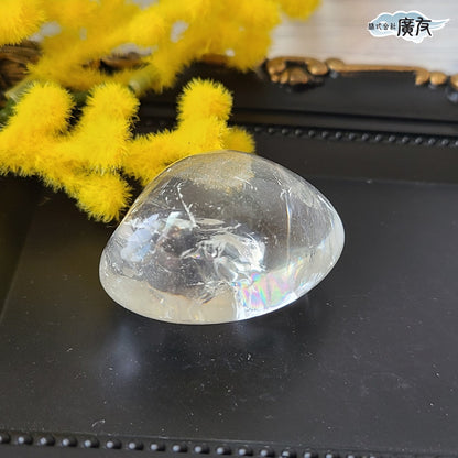 水晶握り石45g-1 現物販売 金色巾着付【新商品】