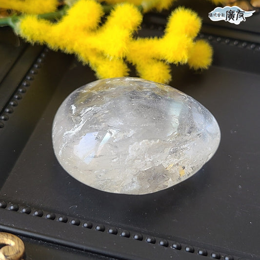 水晶握り石45g-2 現物販売 金色巾着付【新商品】