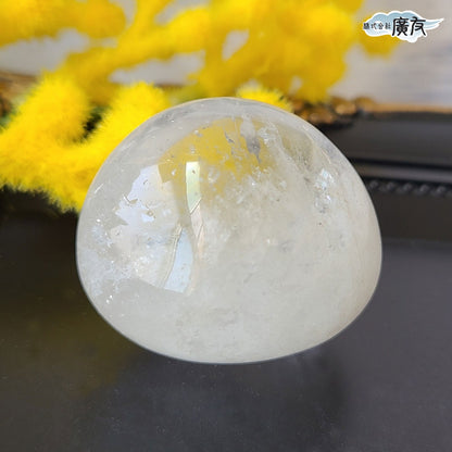 水晶握り石46g-3 現物販売 金色巾着付【新商品】