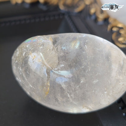 水晶握り石47g 現物販売 金色巾着付【新商品】