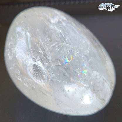 水晶握り石64g 現物販売 金色巾着付【新商品】