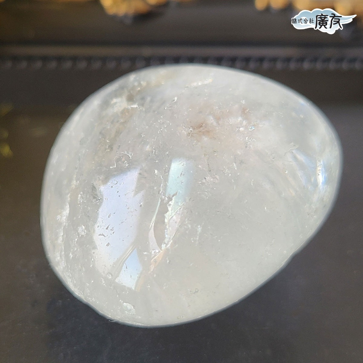水晶握り石64g 現物販売 金色巾着付【新商品】 – 株式会社廣友