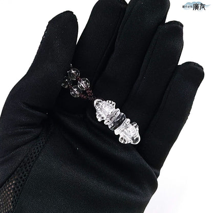 チベット密教法具 バジュラネックレス(水晶)【新商品】