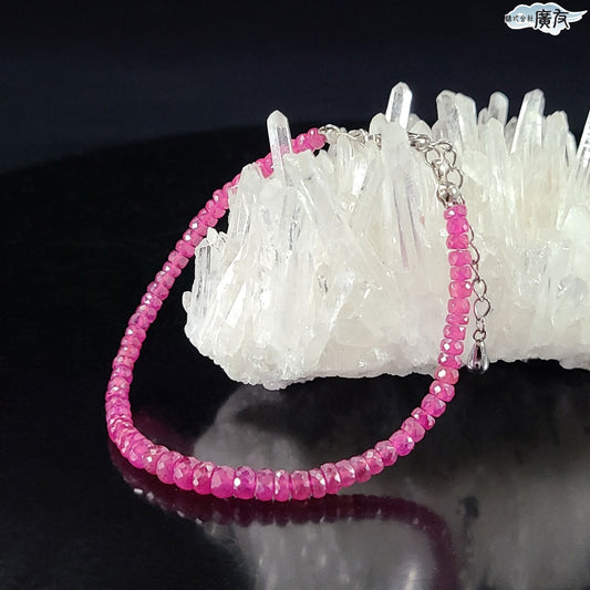 AAA級ルビー ボタンカットブレスレット Aタイプ 現物販売【高級ケース付き】【新商品】